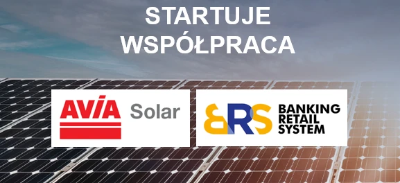 A sign advertising cooperation with AVÍA Solar, & RS in banking and retail systems. Exciting new venture starting with SD Eibar.